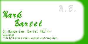 mark bartel business card